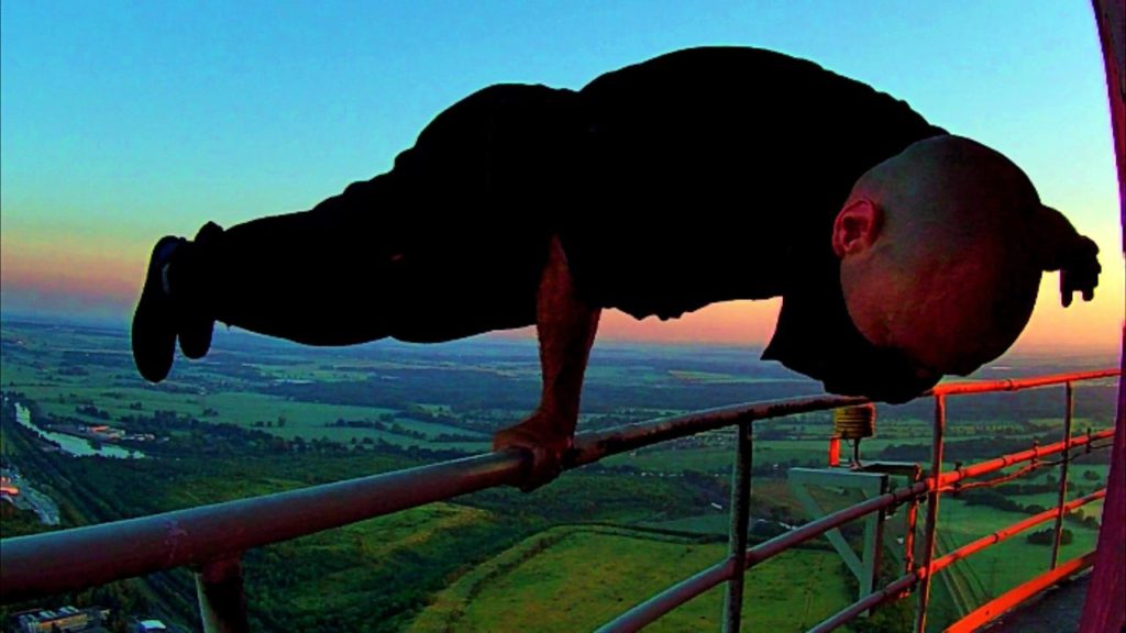 Interview with Petr Hulk elbow lever one hand 300 meters Image copyright of Petr Hulk