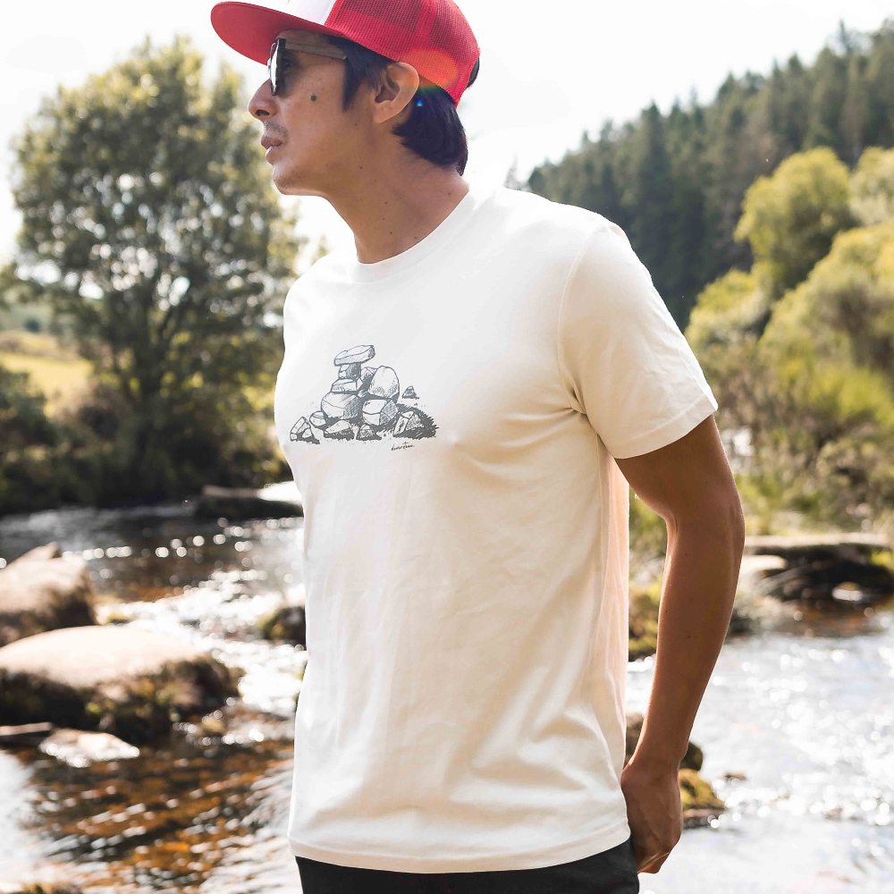 dewerstone Tor T-shirt - Heritage White eco friendly clothing brand