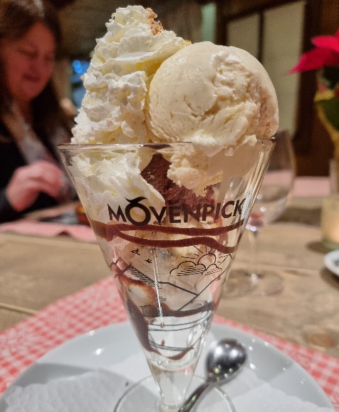 Ice cream mountain in crans Montana