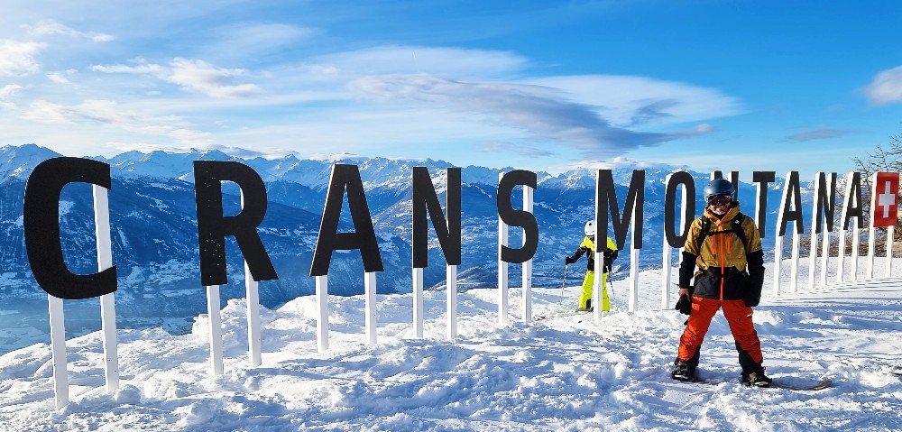 Review of Crans Montana snowboarding holiday in Switzerland day 3