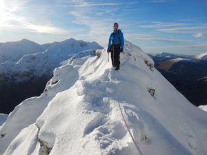 Classic winter climbing in Scotland Ice climb on Ben Nevis by Abacus Mountain Guides