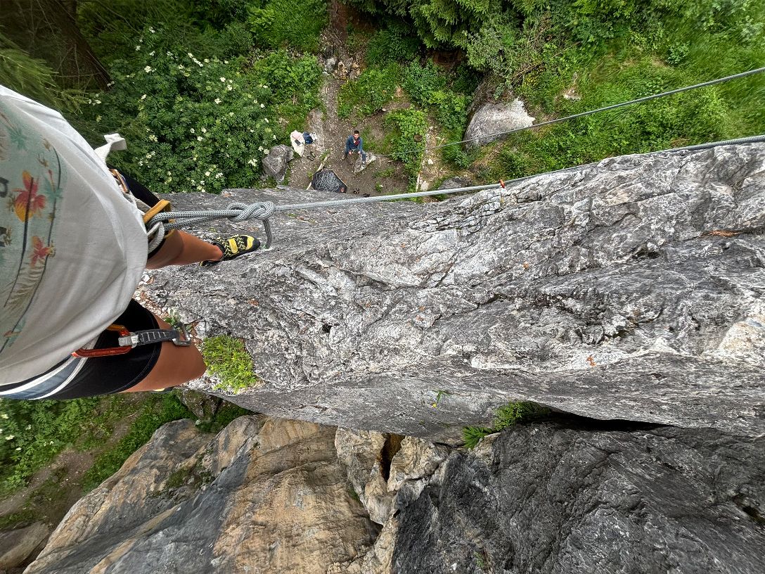 rock climbing during Review of Stelvio Summer Mountain Activities in Bormio, Italy photo by Rhyia Clark