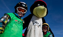 Kids skiing